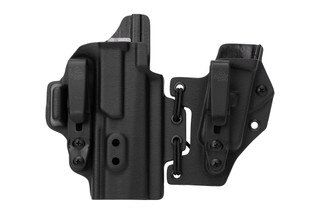 LAS Concealment Right Hand Ronin 3.0 Holster for SIG P320 Compact features a bungee cord design.